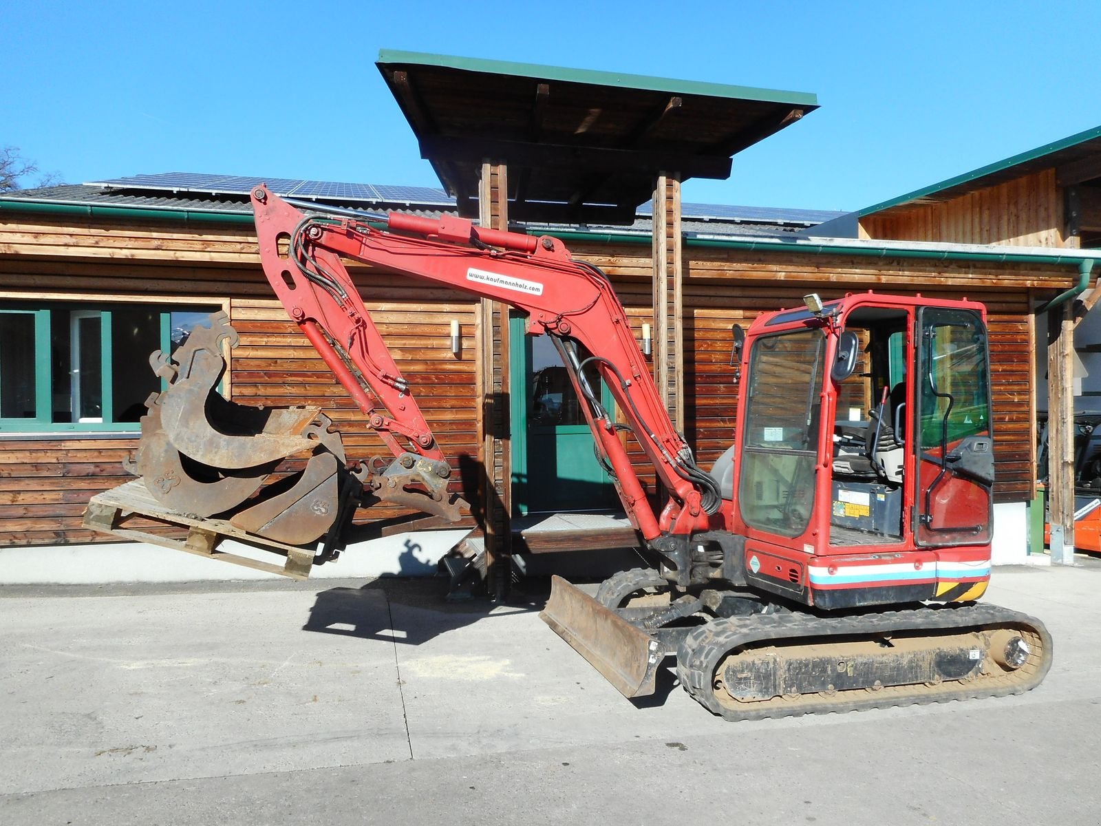 Minibagger typu Kobelco SK55SRX-6 ( 5.100kg ) 4 Löffel + Palettengabel, Gebrauchtmaschine w St. Nikolai ob Draßling (Zdjęcie 20)