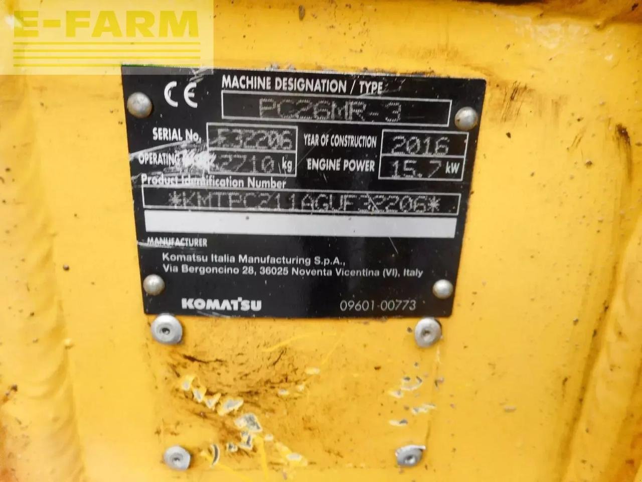 Minibagger Türe ait Komatsu pc 26mr-3 ( 2.710kg ) mit powertilt, Gebrauchtmaschine içinde ST. NIKOLAI/DR. (resim 11)