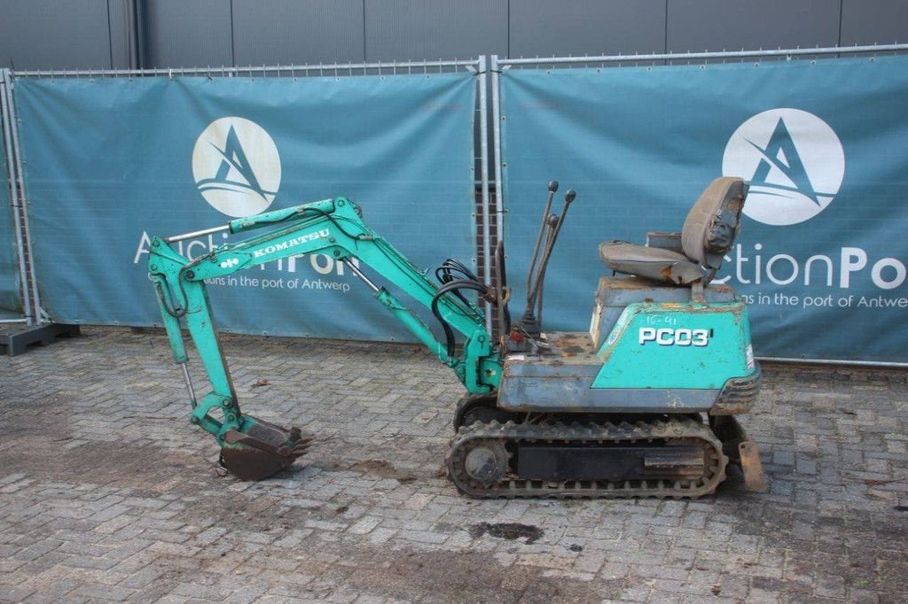 Minibagger типа Komatsu PC03-1, Gebrauchtmaschine в Antwerpen (Фотография 2)