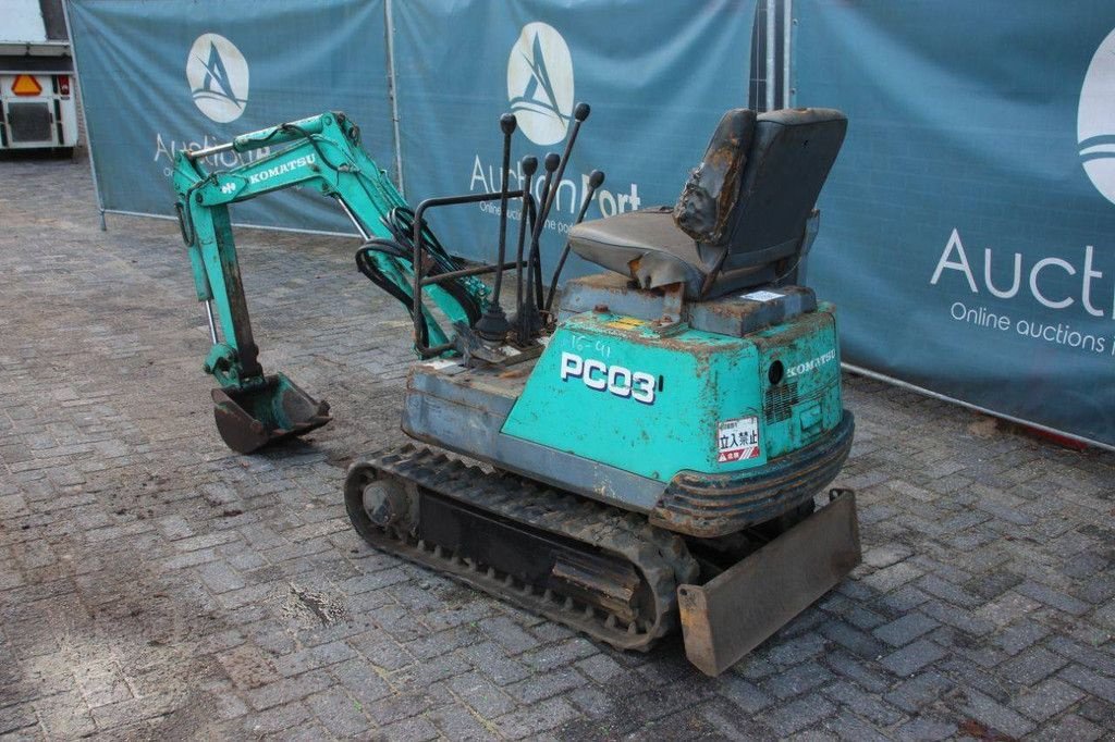 Minibagger typu Komatsu PC03-1, Gebrauchtmaschine v Antwerpen (Obrázok 3)