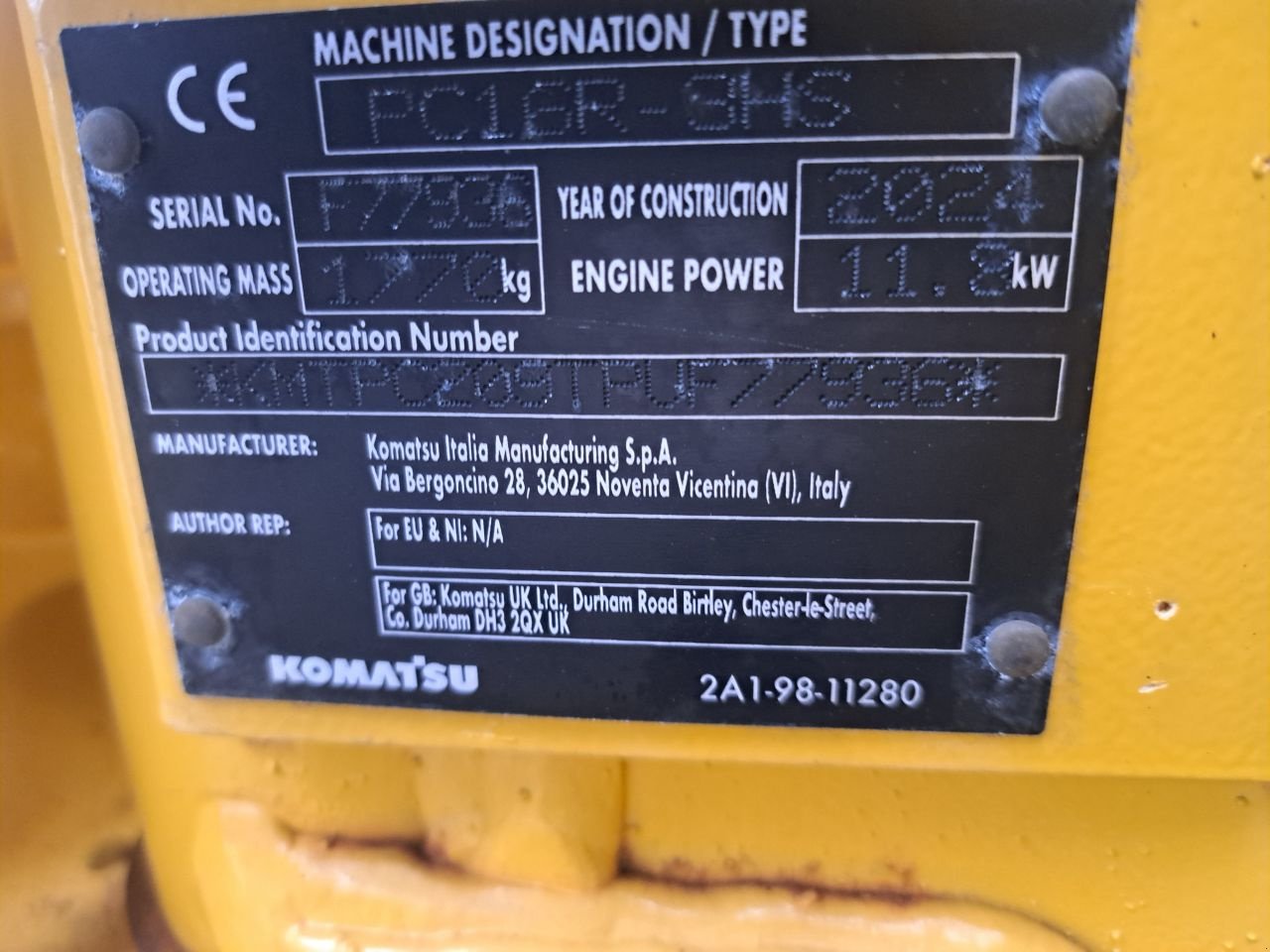 Minibagger του τύπου Komatsu Pc16r-3hs, Neumaschine σε Vragender (Φωτογραφία 7)