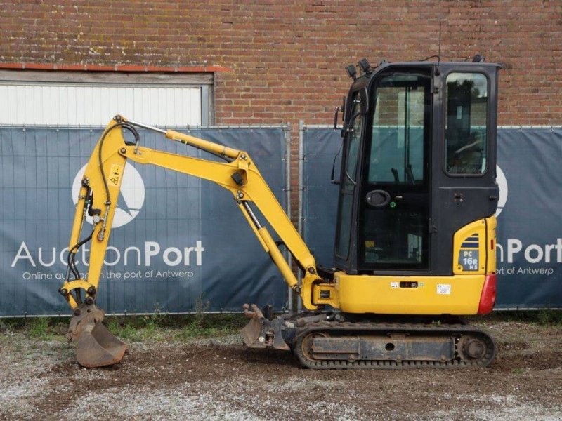Minibagger du type Komatsu PC16R-3HS, Gebrauchtmaschine en Antwerpen (Photo 1)