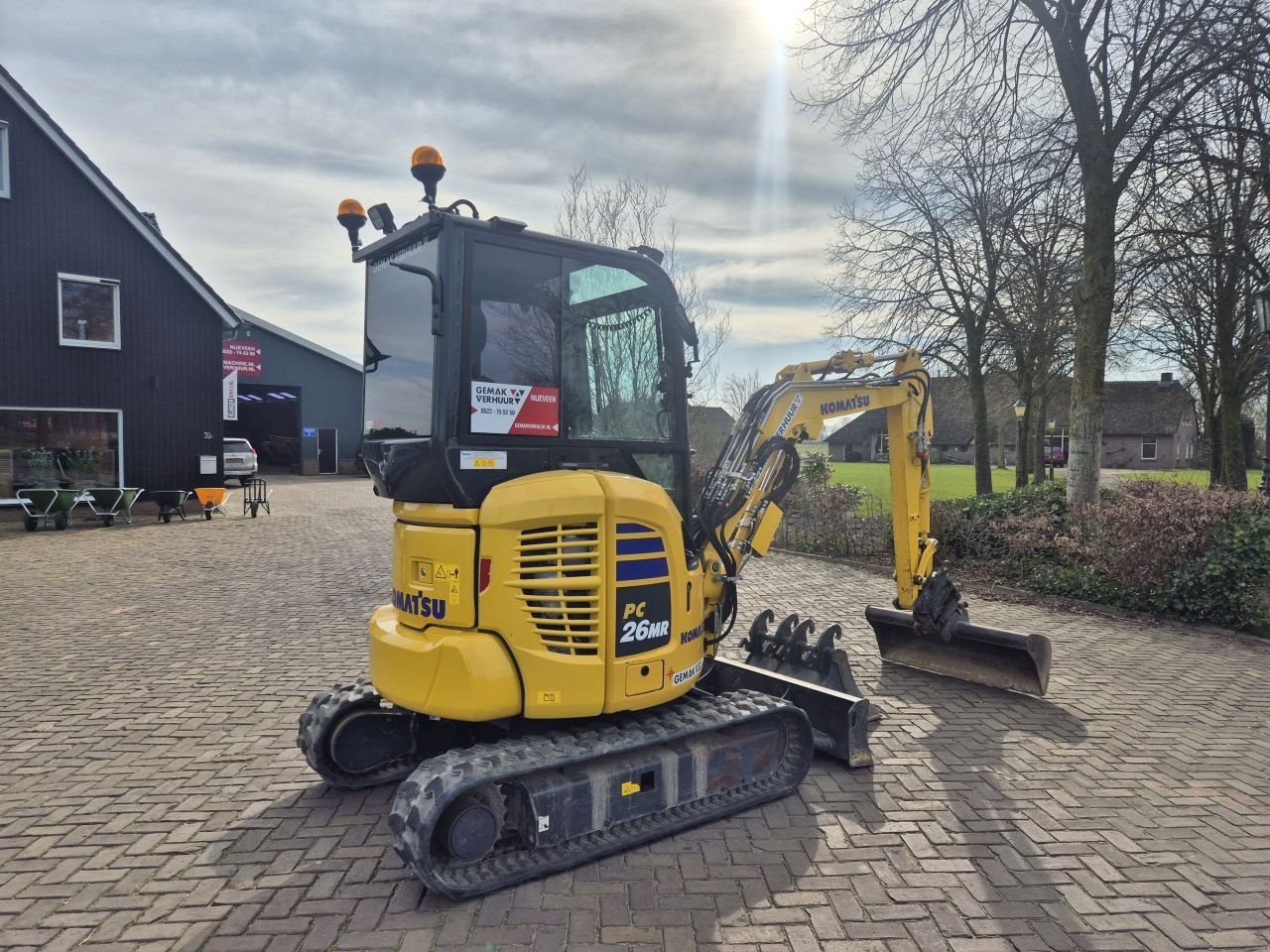 Minibagger des Typs Komatsu PC26MR-5, Gebrauchtmaschine in Nijeveen (Bild 3)