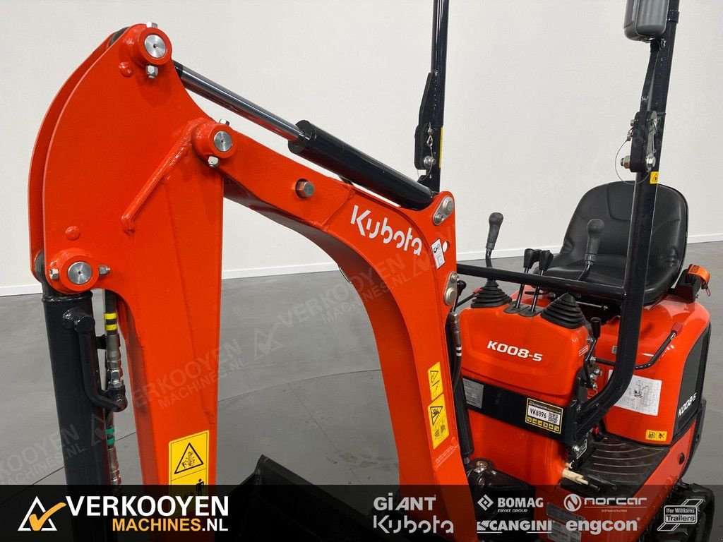 Minibagger a típus Kubota K008-5 Minigraver incl 3 bakken, Neumaschine ekkor: Vessem (Kép 4)