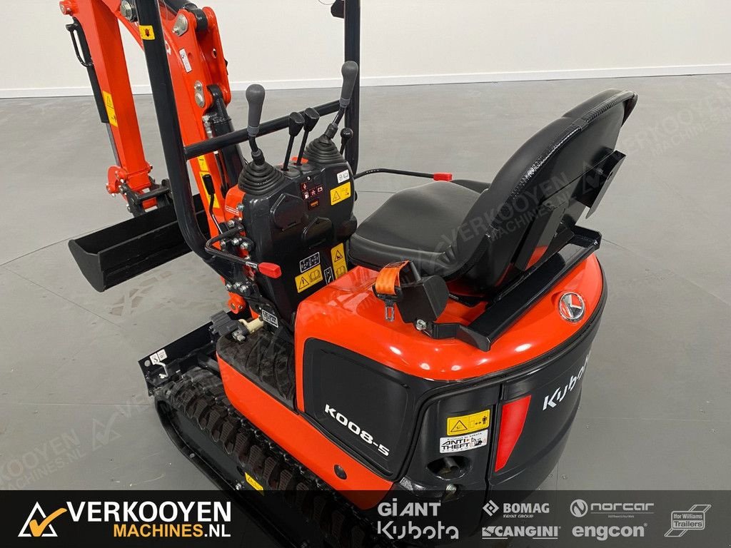 Minibagger a típus Kubota K008-5 Minigraver incl 3 bakken, Neumaschine ekkor: Vessem (Kép 8)