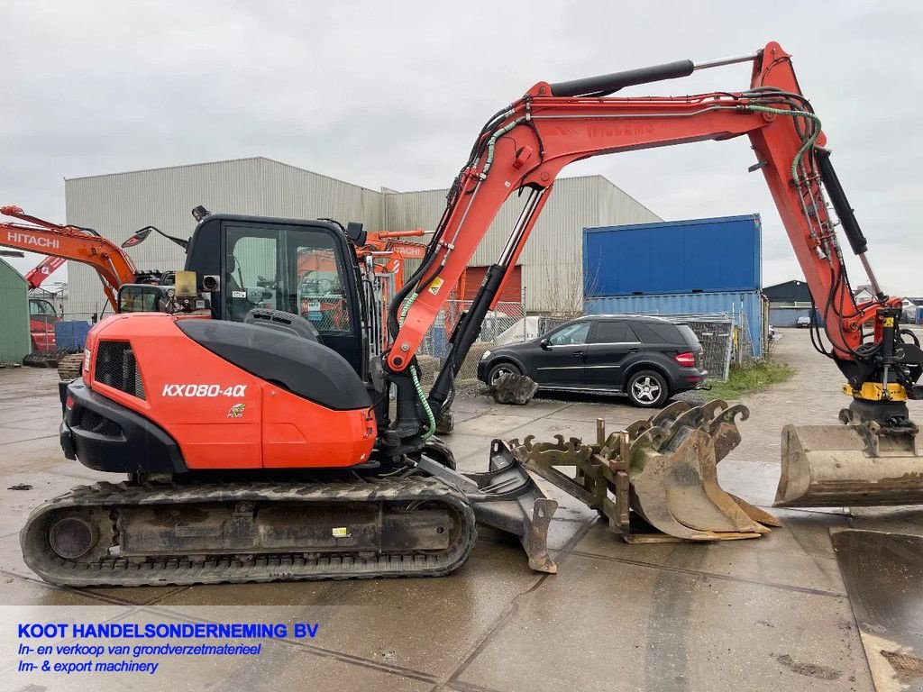 Minibagger типа Kubota KX 080-4 Engcon-5 Buckets!-Grease system, Gebrauchtmaschine в Nieuwerkerk aan den IJssel (Фотография 8)