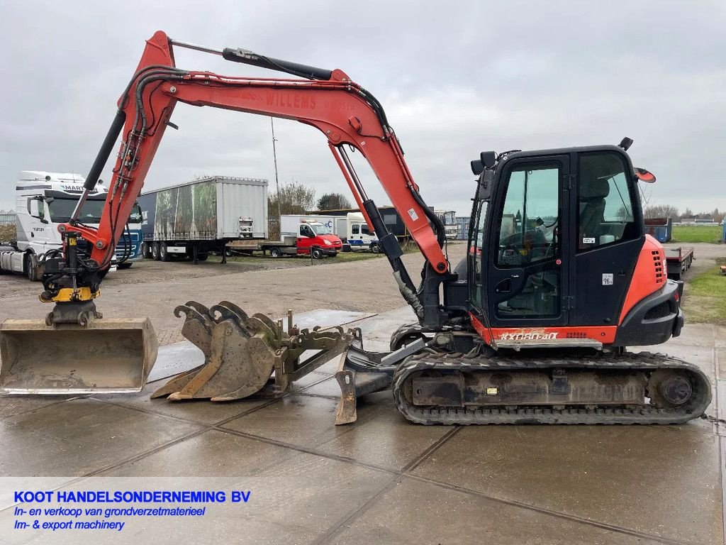 Minibagger типа Kubota KX 080-4 Engcon-5 Buckets!-Grease system, Gebrauchtmaschine в Nieuwerkerk aan den IJssel (Фотография 3)