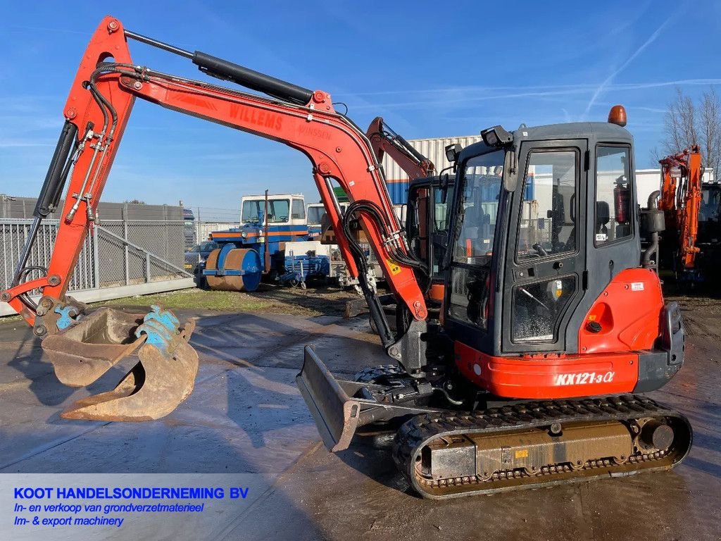 Minibagger des Typs Kubota KX 121-3a 3 Buckets! Airco!, Gebrauchtmaschine in Nieuwerkerk aan den IJssel (Bild 1)