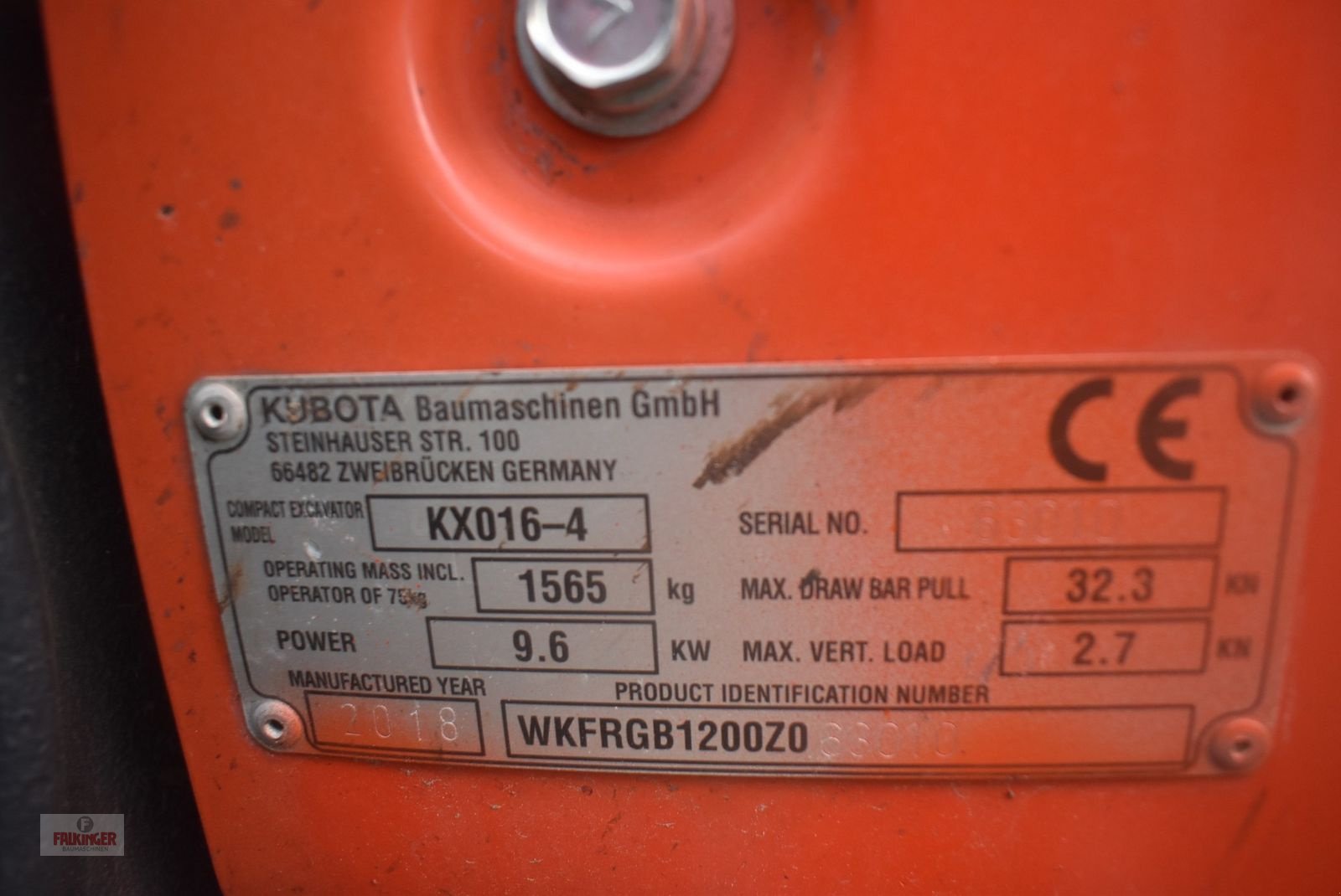 Minibagger a típus Kubota KX016-4 Canopy, Gebrauchtmaschine ekkor: Putzleinsdorf (Kép 13)