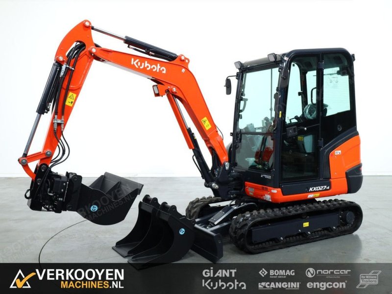 Minibagger typu Kubota KX027-4 HI + Compacttilt CTR3 Draaikantelstuk, Neumaschine v Vessem (Obrázek 1)