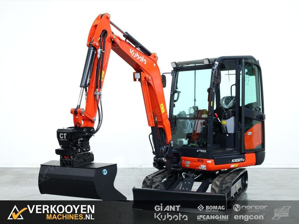 Minibagger vrste Kubota KX027-4 HI + Compacttilt CTR3 Draaikantelstuk, Neumaschine v Vessem (Slika 9)