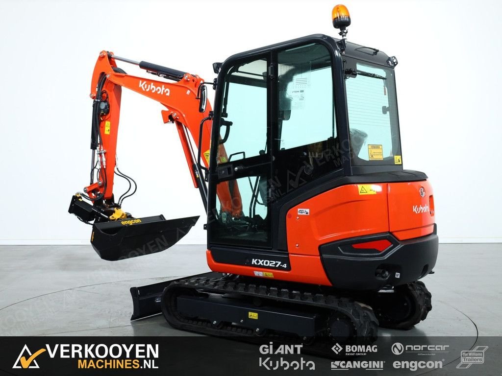 Minibagger Türe ait Kubota KX027-4 Hi Spec + Engcon EC02 S30-S30 afneembaar, Neumaschine içinde Vessem (resim 4)