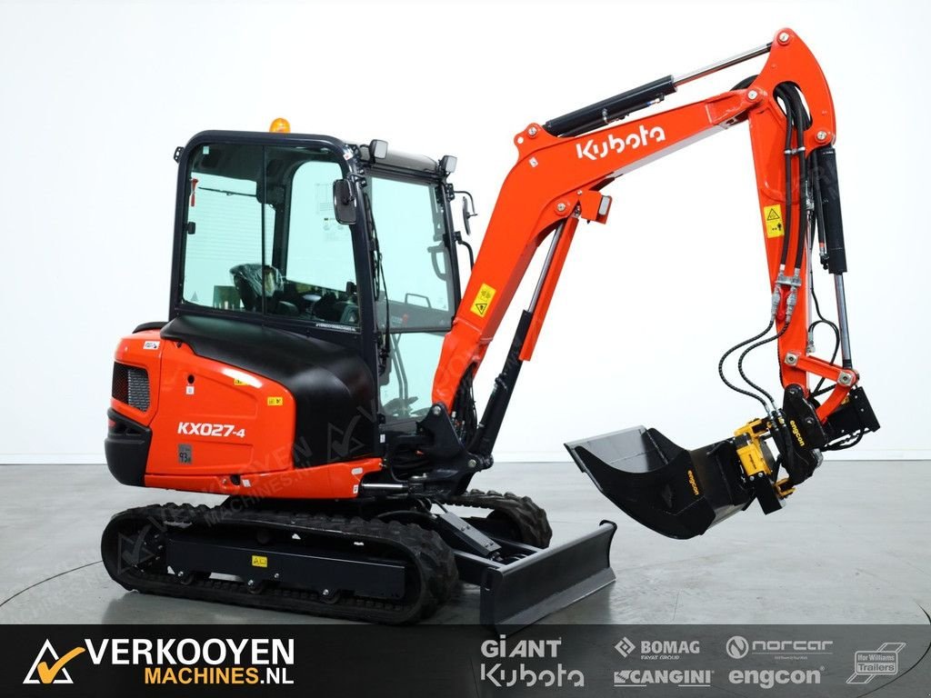 Minibagger Türe ait Kubota KX027-4 Hi Spec + Engcon EC02 S30-S30 afneembaar, Neumaschine içinde Vessem (resim 6)