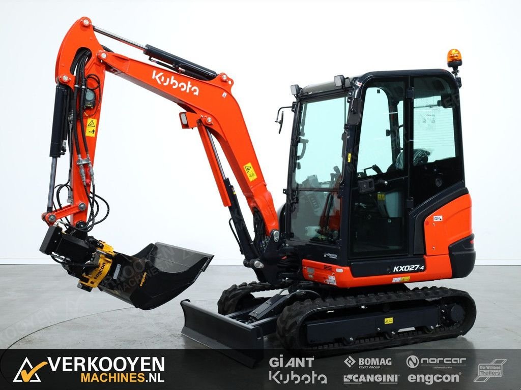 Minibagger Türe ait Kubota KX027-4 Hi Spec + Engcon EC02 S30-S30 afneembaar, Neumaschine içinde Vessem (resim 1)