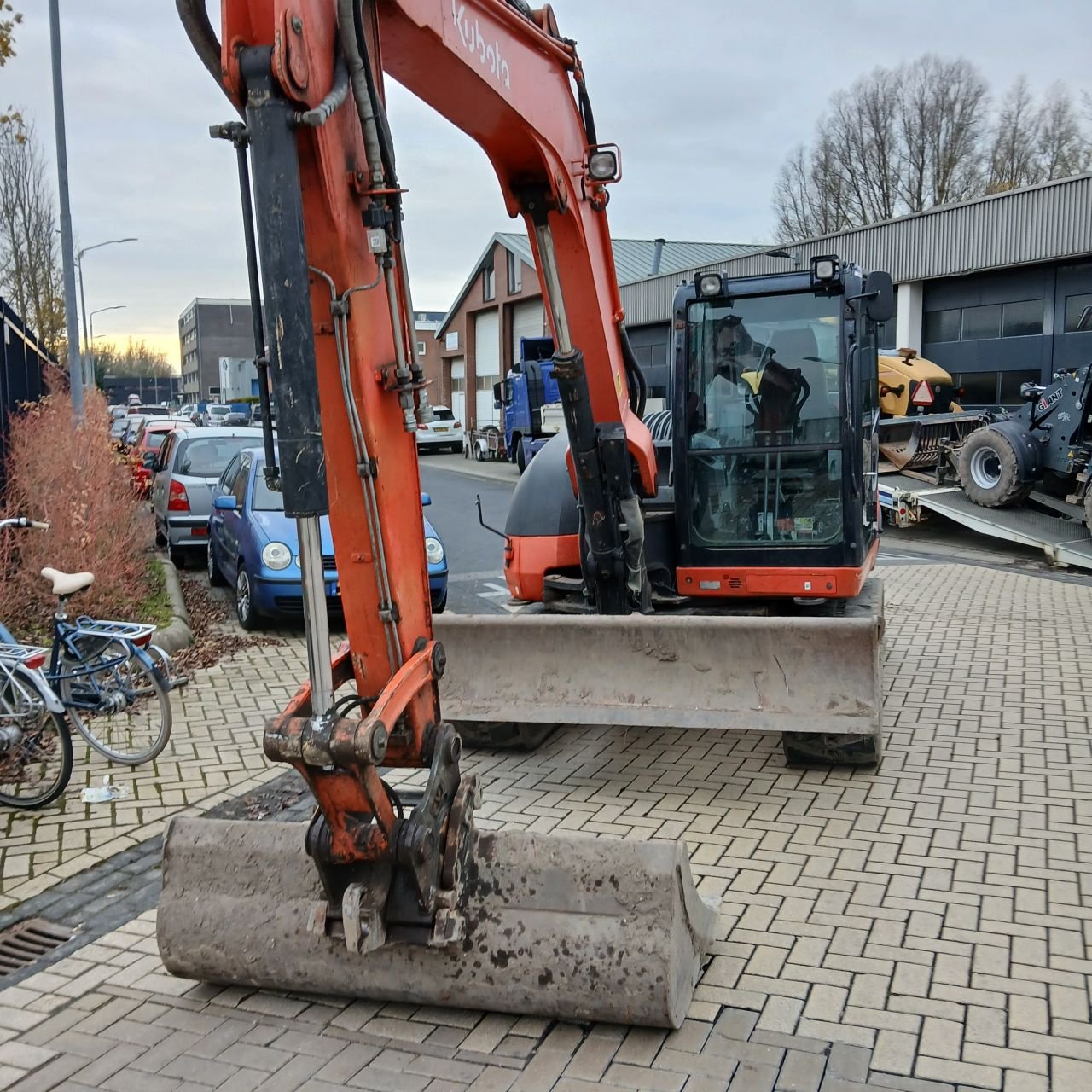 Minibagger des Typs Kubota KX080-4., Gebrauchtmaschine in Alblasserdam (Bild 7)