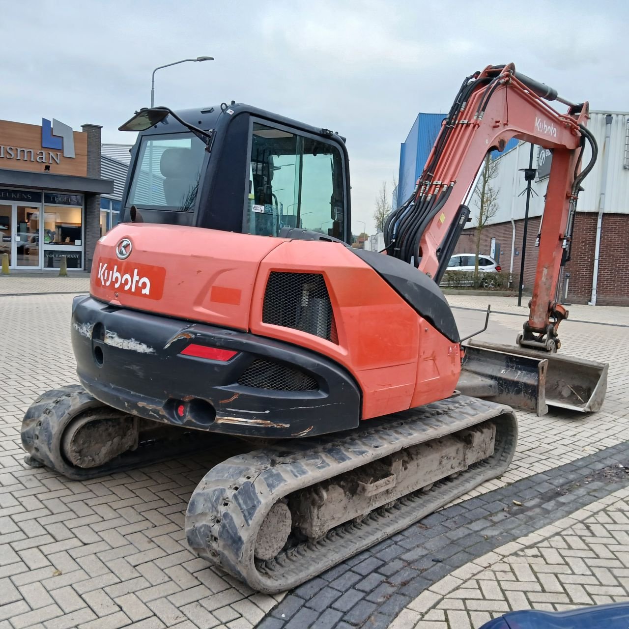 Minibagger des Typs Kubota KX080-4., Gebrauchtmaschine in Alblasserdam (Bild 2)