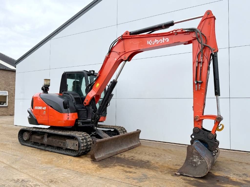 Minibagger del tipo Kubota KX080-4a - Automatic Greasing / Hammer Lines, Gebrauchtmaschine en Veldhoven (Imagen 8)
