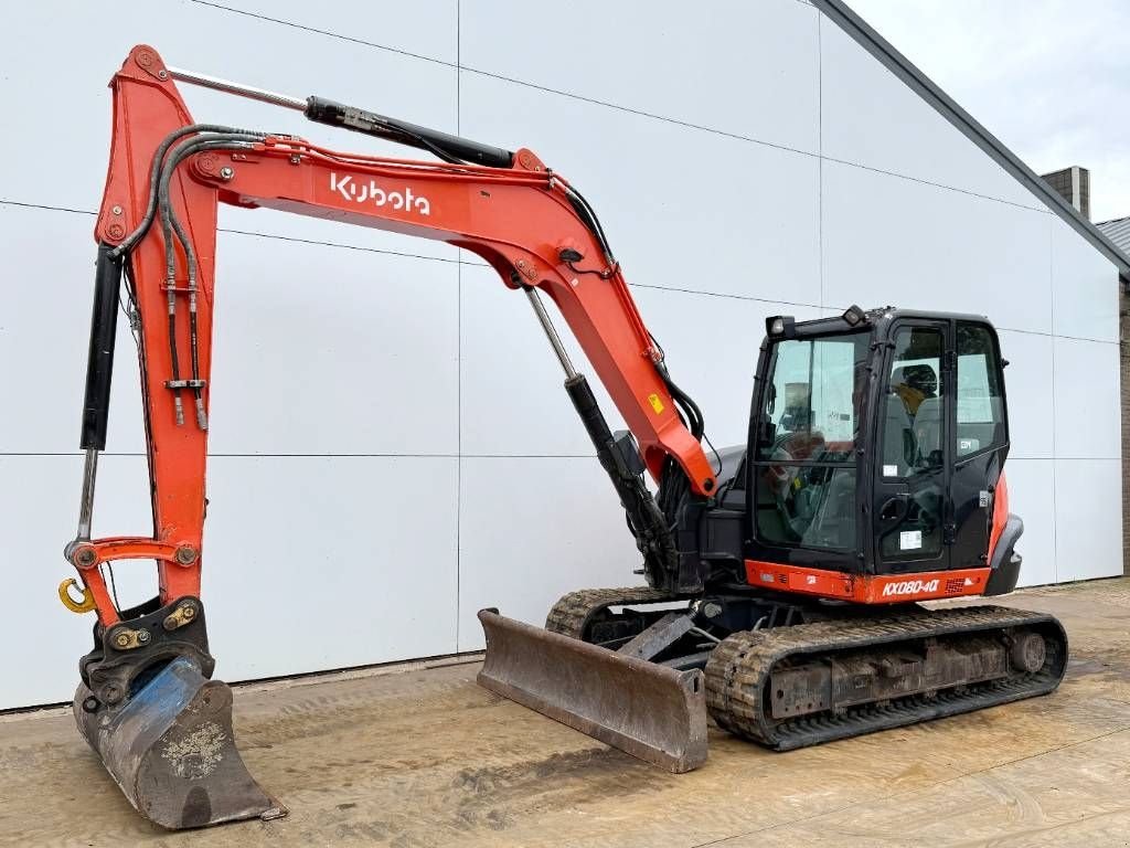 Minibagger del tipo Kubota KX080-4a - Automatic Greasing / Hammer Lines, Gebrauchtmaschine en Veldhoven (Imagen 2)