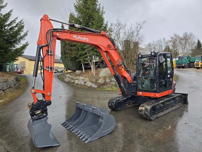 Minibagger типа Kubota KX080-4A, Gebrauchtmaschine в Gabersdorf (Фотография 1)