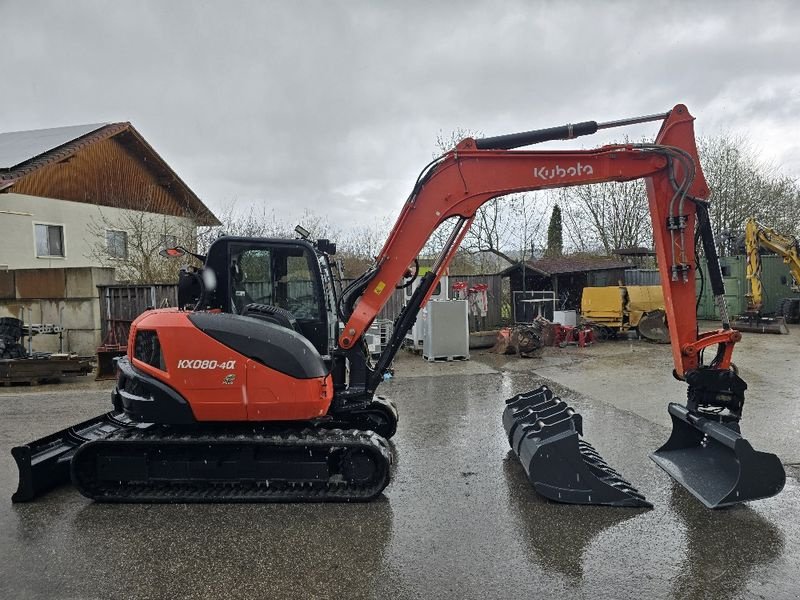 Minibagger типа Kubota KX080-4A, Gebrauchtmaschine в Gabersdorf (Фотография 7)