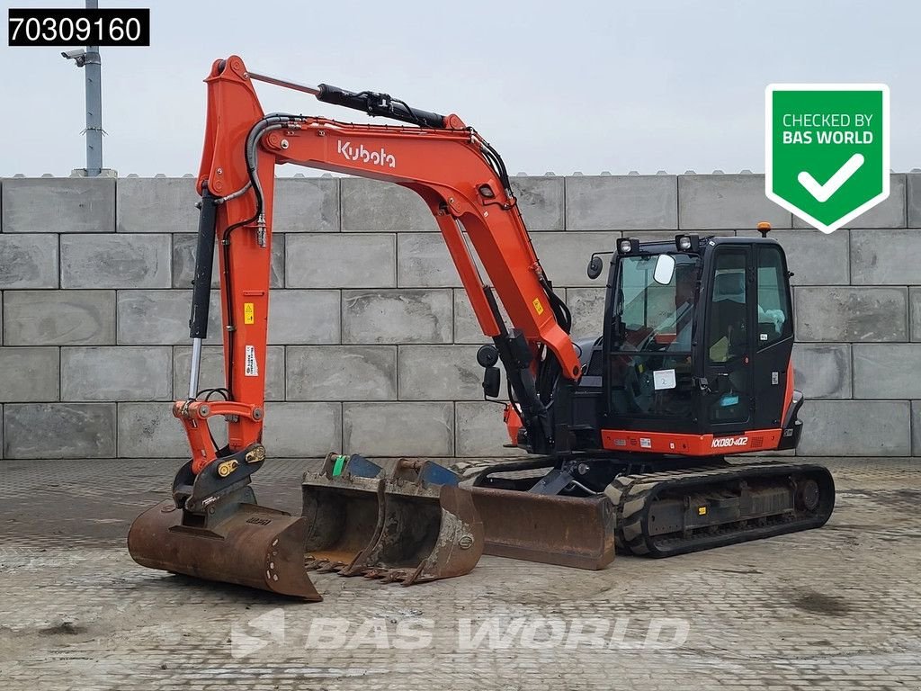 Minibagger of the type Kubota KX080 -4a2 A/C - 3 Buckets, Gebrauchtmaschine in Veghel (Picture 1)