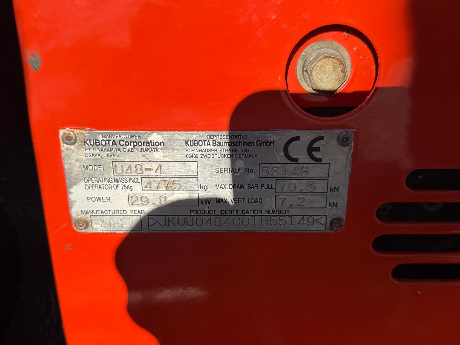 Minibagger del tipo Kubota U 48-4, Gebrauchtmaschine en Neureichenau (Imagen 17)