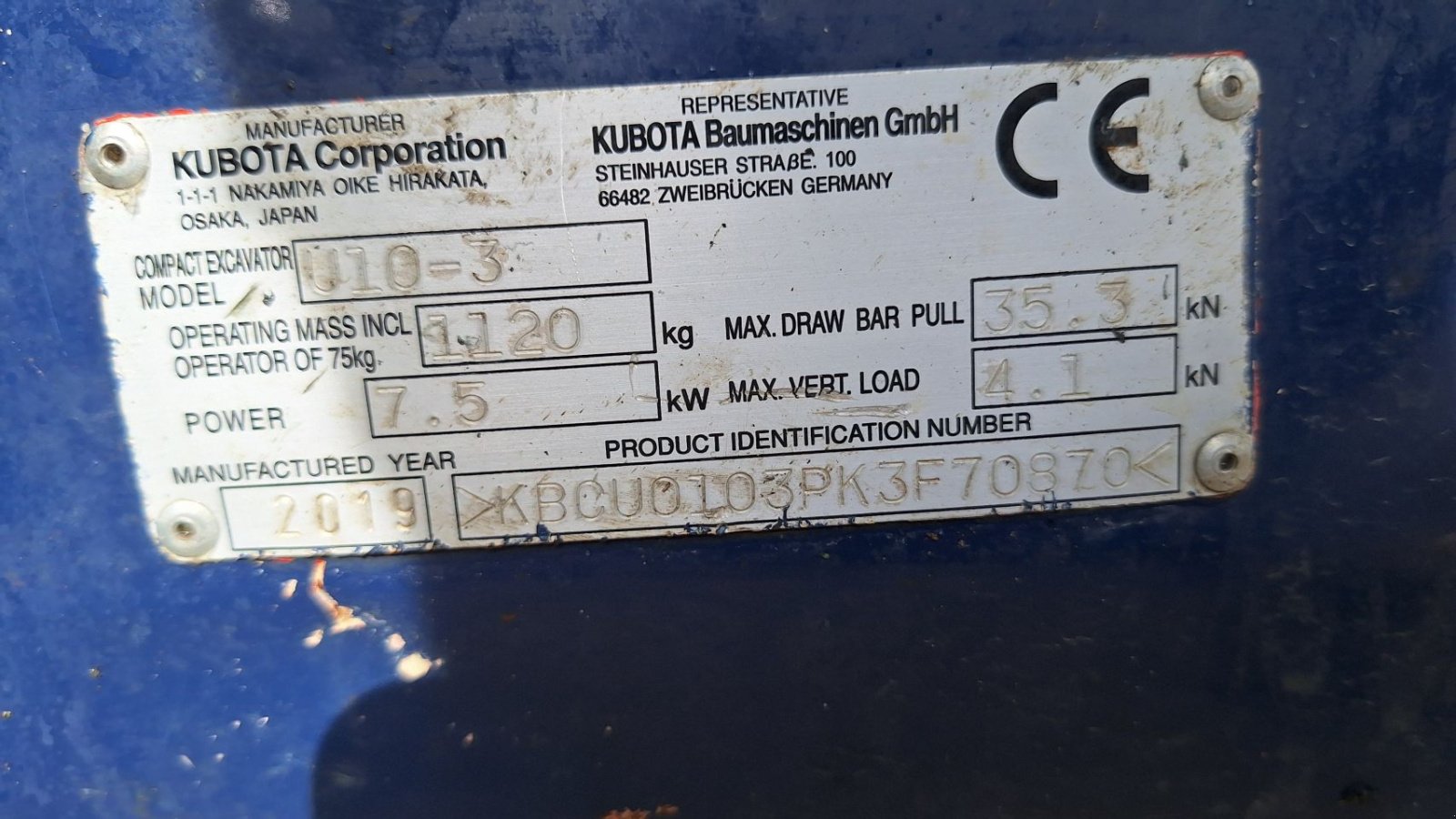 Minibagger του τύπου Kubota U10-3, Gebrauchtmaschine σε Dronten (Φωτογραφία 11)