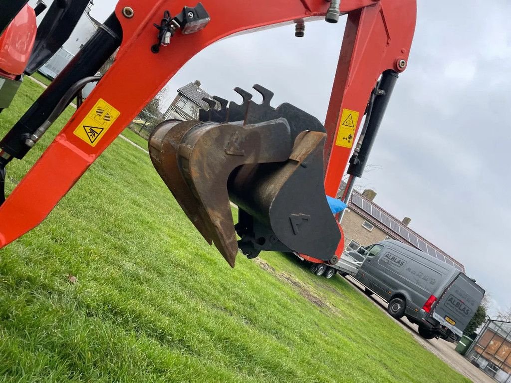 Minibagger tipa Kubota U10-5 minigraver 2024 met slechts 379 uur met 3 bakken, Gebrauchtmaschine u Kwintsheul (Slika 6)