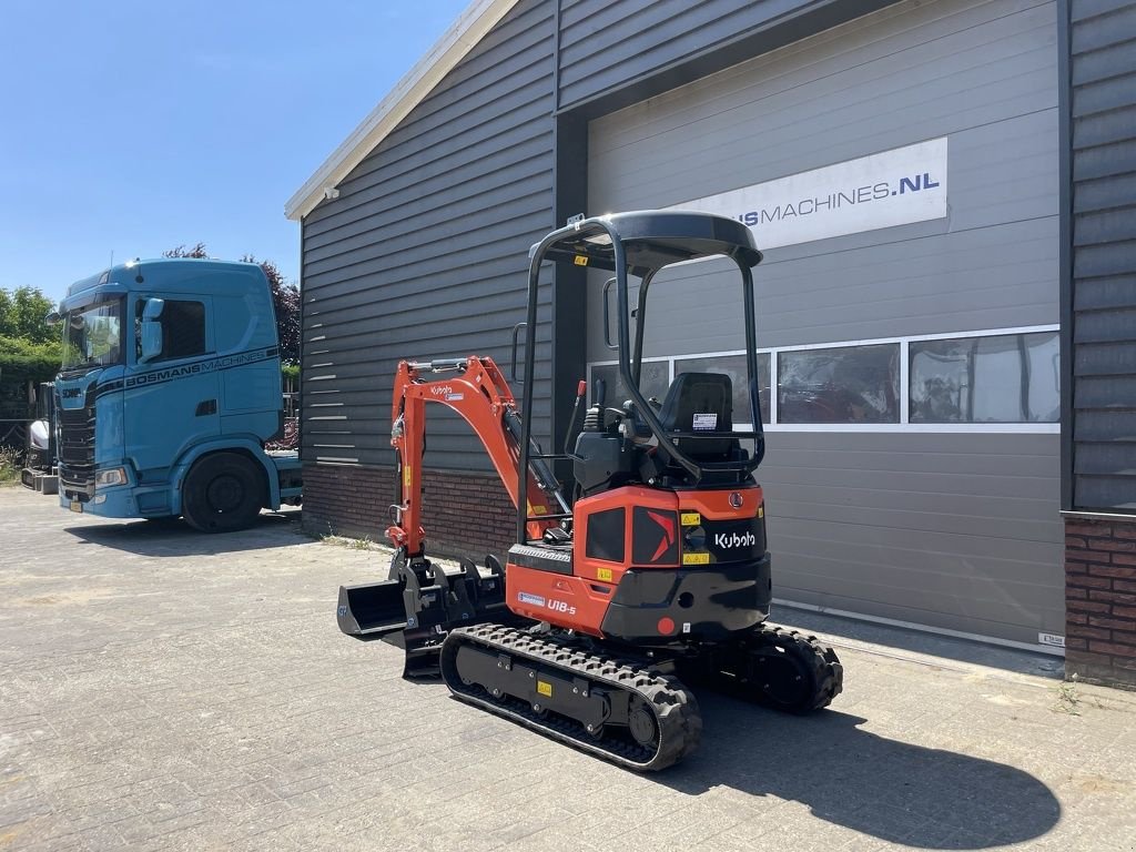 Minibagger des Typs Kubota U18-5 HI minigraver NIEUW &euro;395 LEASE, Neumaschine in Neer (Bild 10)