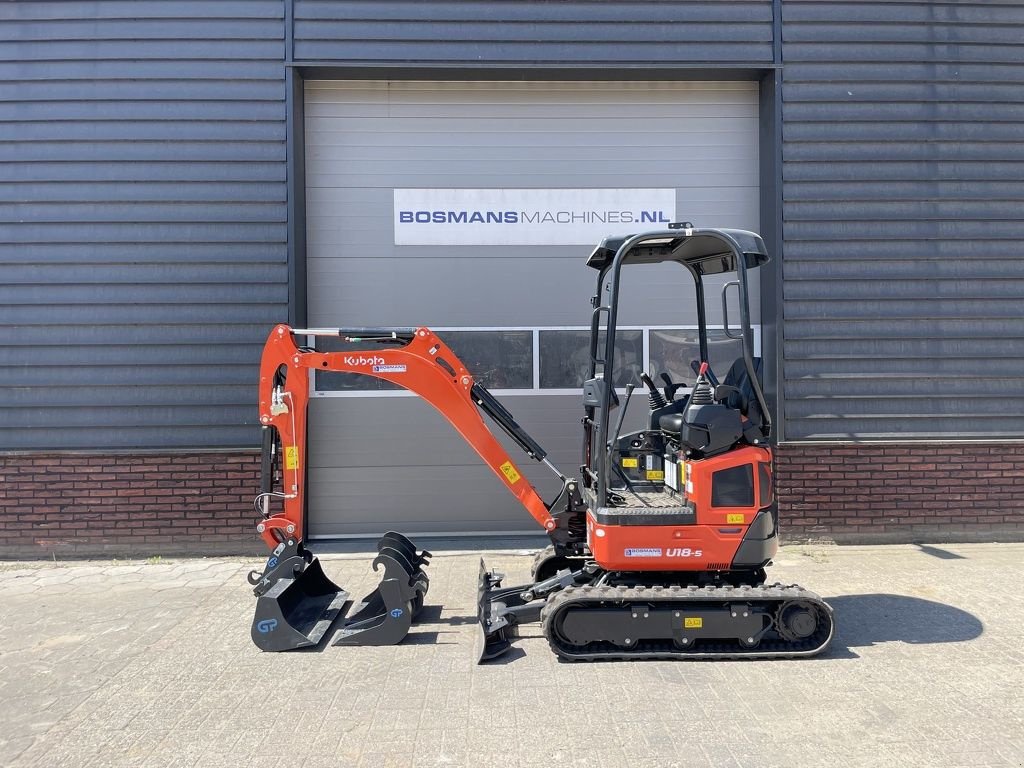 Minibagger des Typs Kubota U18-5 HI minigraver NIEUW &euro;395 LEASE, Neumaschine in Neer (Bild 3)