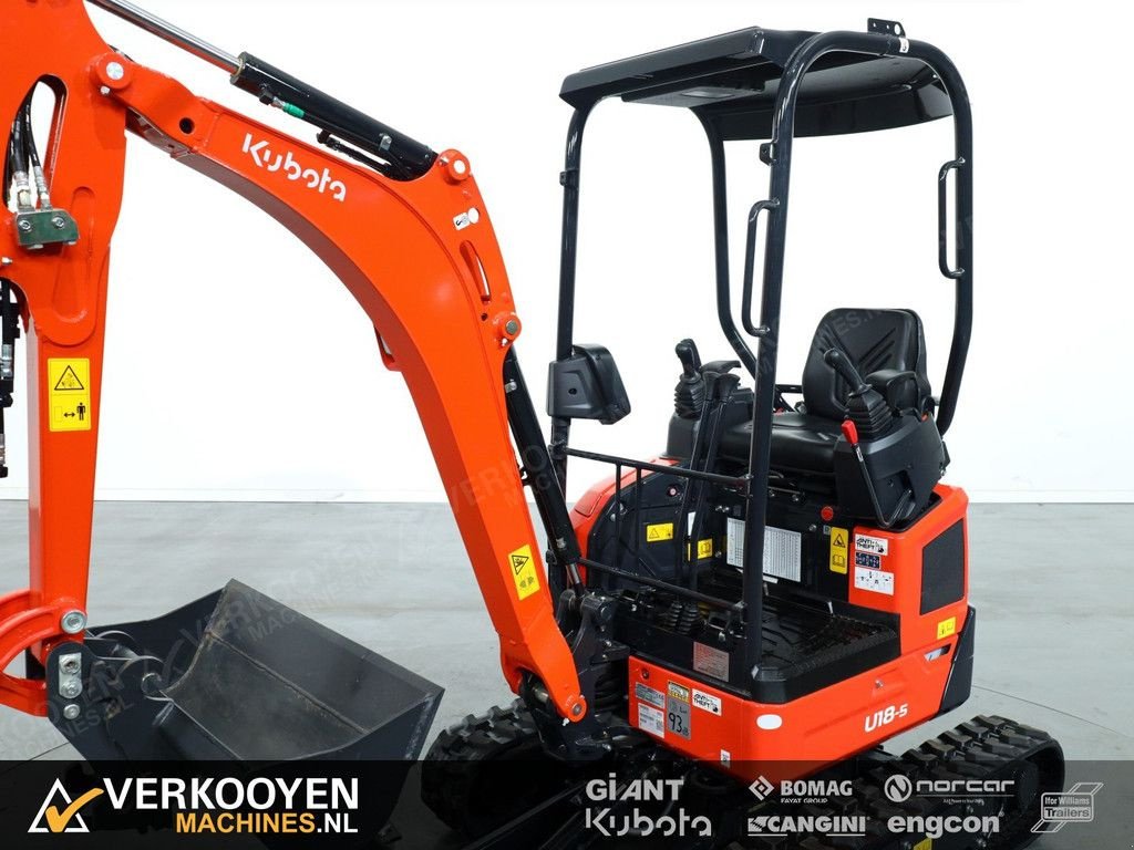 Minibagger des Typs Kubota U18-5 Hi Spec, Neumaschine in Vessem (Bild 9)