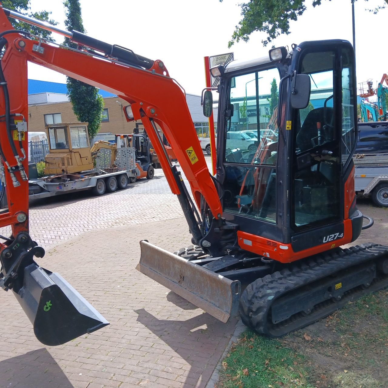 Minibagger Türe ait Kubota U27-4., Gebrauchtmaschine içinde Alblasserdam (resim 4)