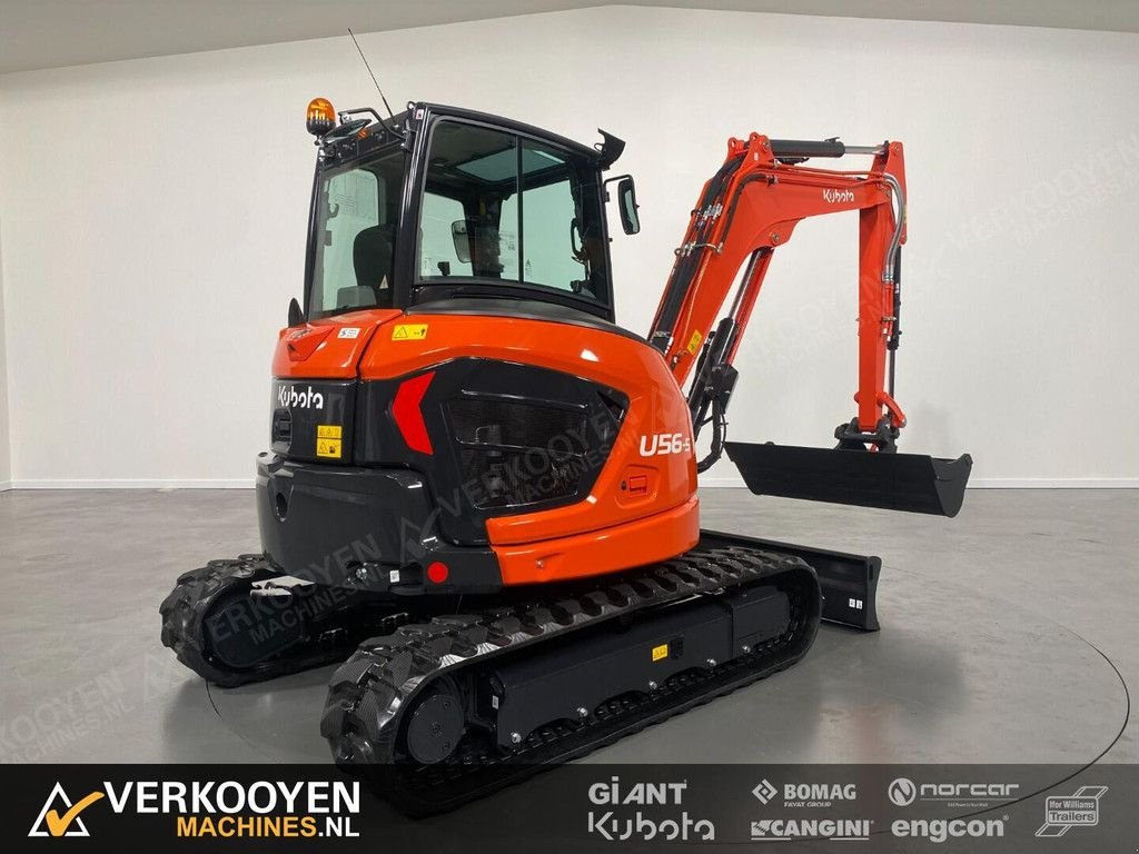 Minibagger des Typs Kubota U56-5 Minigraver, Neumaschine in Vessem (Bild 5)