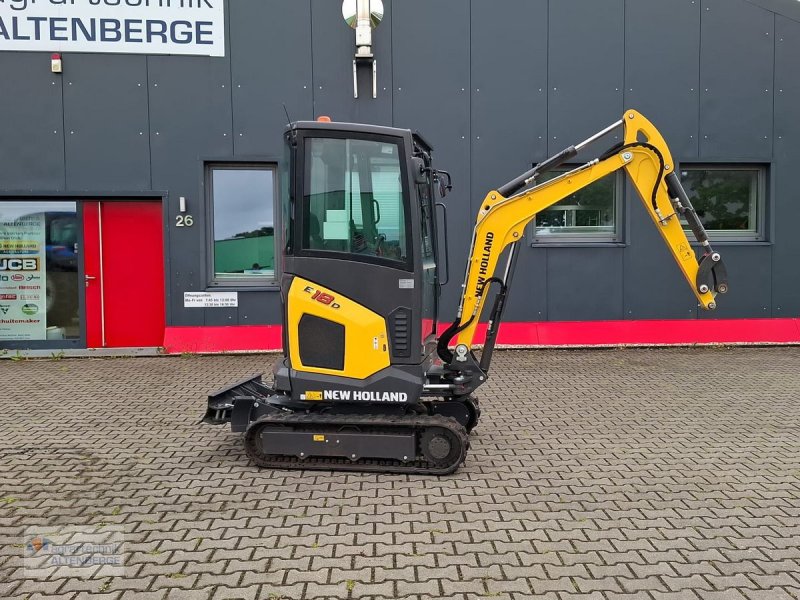 Minibagger des Typs New Holland E18 D // Eurocomach, Neumaschine in Altenberge (Bild 1)