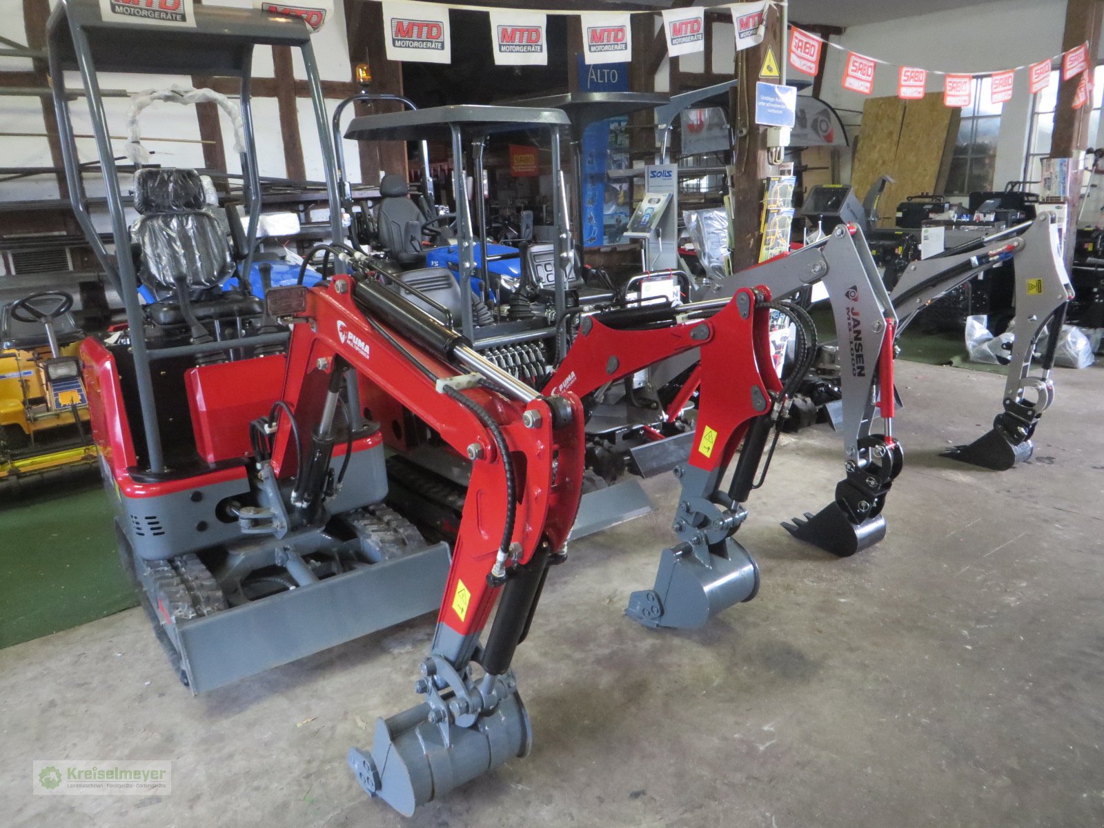 Minibagger des Typs Puma Multipower MBL-Eco Diesel + 400mm Schaufel + 700 mm Schaufel 1000 kg Grabkraft Microbagger, Neumaschine in Feuchtwangen (Bild 10)