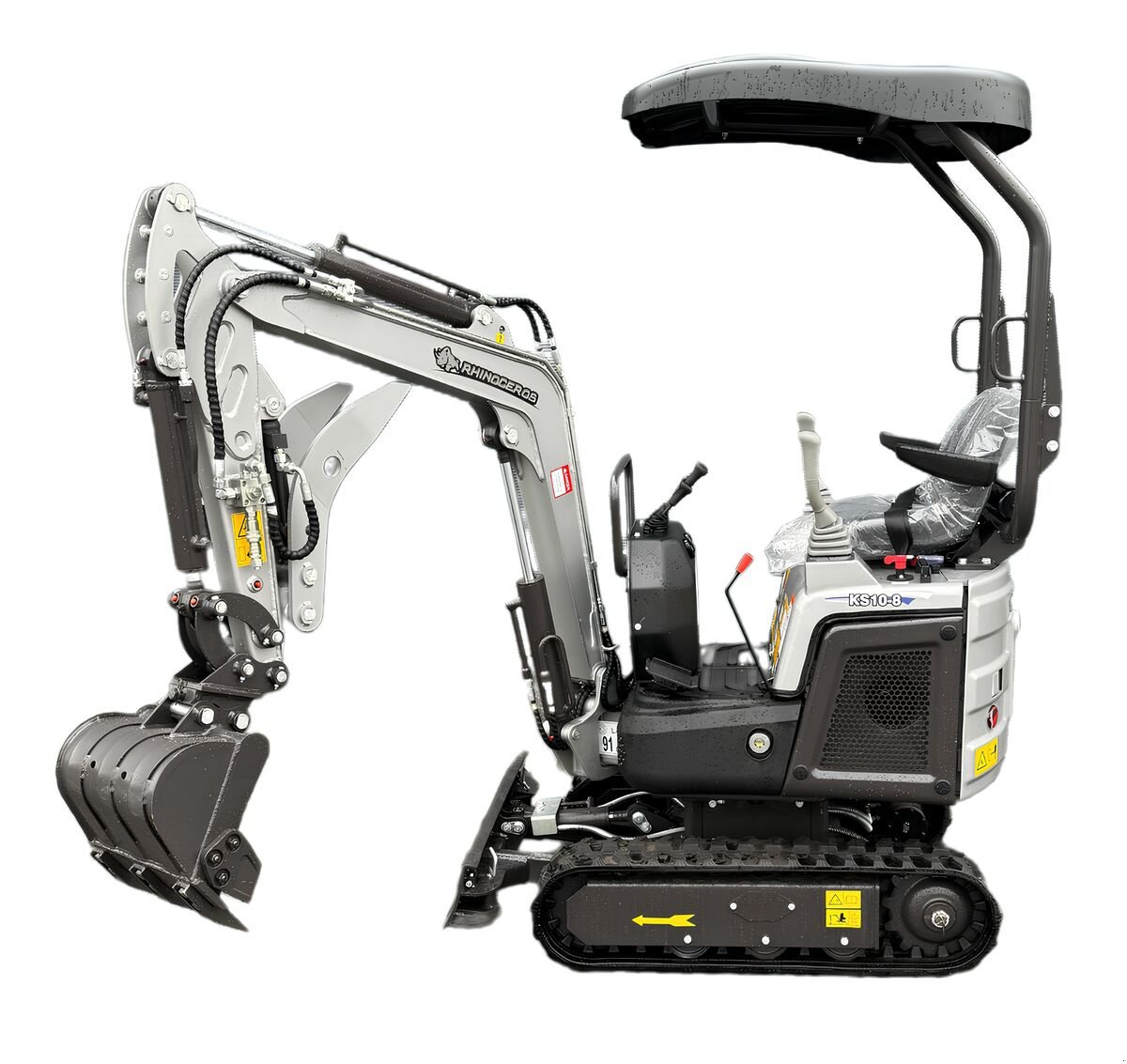 Minibagger del tipo Rhinoceros KS10-8 Mini-Bagger - Kompakt, leistungsstark 10 PS | 1 Zylinder - Motor, Neumaschine en Arbing (Imagen 7)