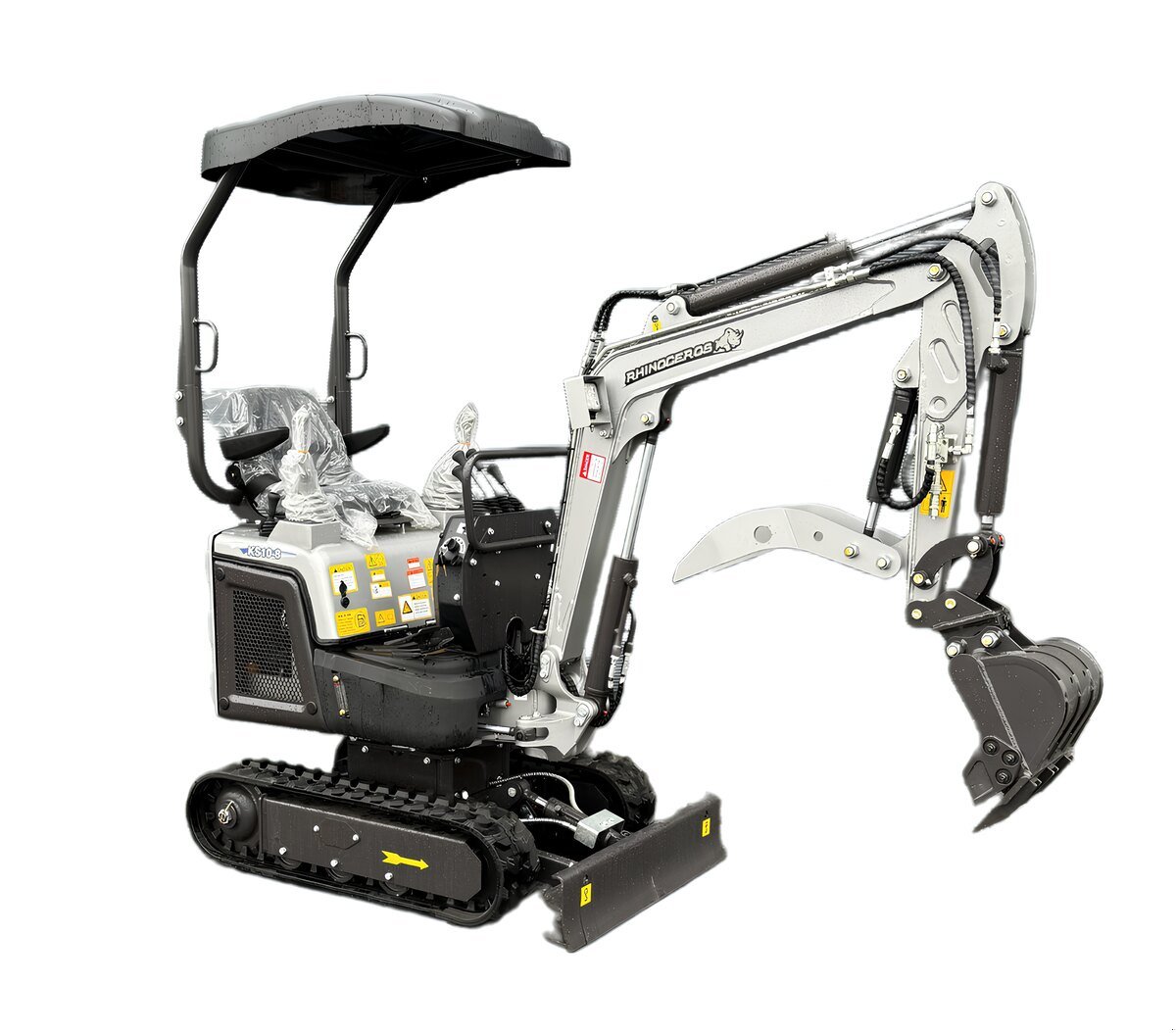 Minibagger del tipo Rhinoceros KS10-8 Mini-Bagger - Kompakt, leistungsstark 10 PS | 1 Zylinder - Motor, Neumaschine en Arbing (Imagen 2)