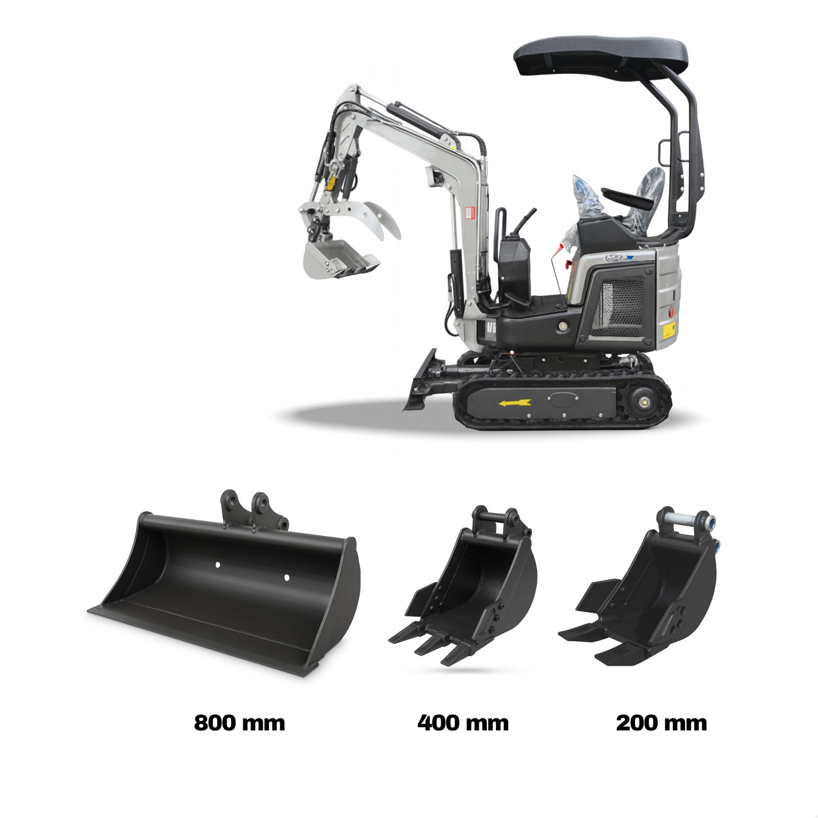 Minibagger des Typs Rhinoceros KS12-9 – Kompakt, Stark, 14 PS Kubota Motor, Neumaschine in Arbing (Bild 1)