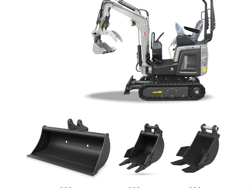 Minibagger des Typs Rhinoceros KS12-9 – Kompakt, Stark, 14 PS Kubota Motor, Neumaschine in Arbing (Bild 1)