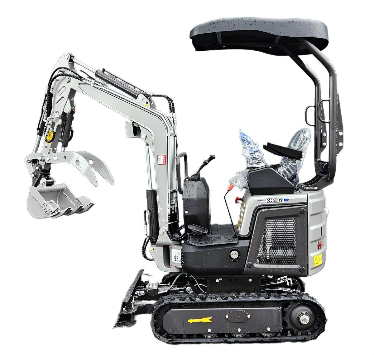 Minibagger des Typs Rhinoceros KS12-9 – Kompakt, Stark, 14 PS Kubota Motor, Neumaschine in Arbing (Bild 4)