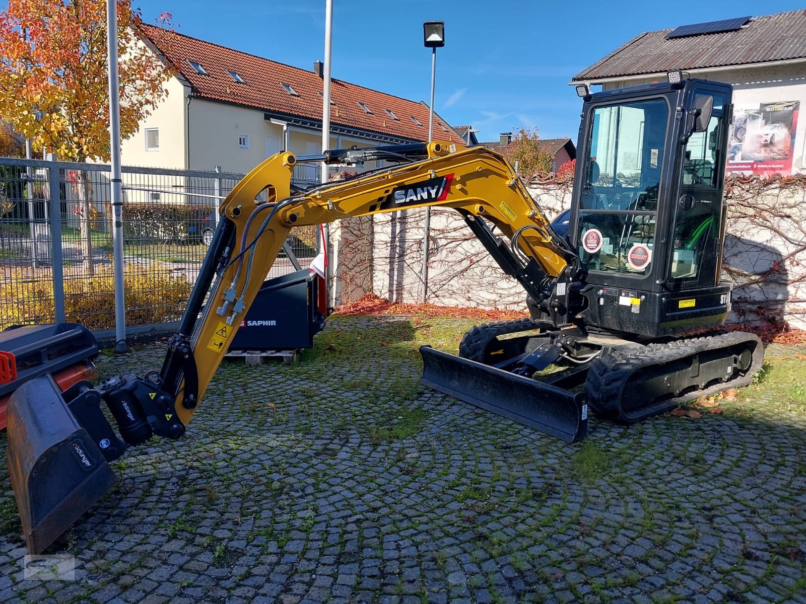 Minibagger Türe ait SANY SY35C Mietmaschine, Neumaschine içinde Frontenhausen (resim 3)