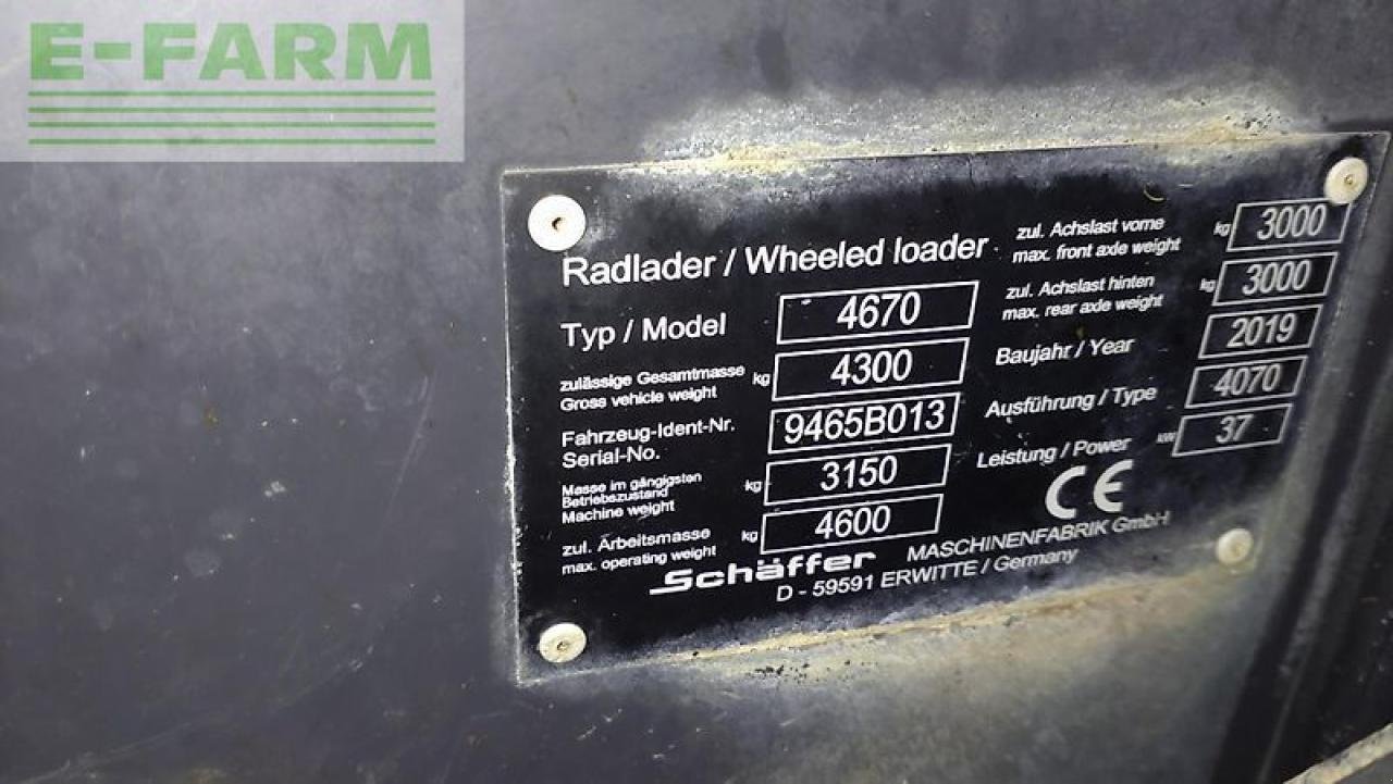 Minibagger типа Schäffer 4670, Gebrauchtmaschine в NEUENDORF AM SPECK (Фотография 7)