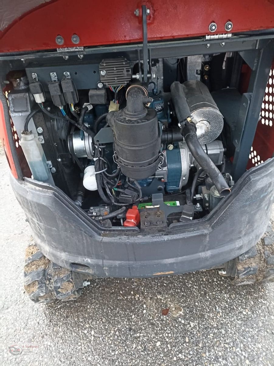 Minibagger Türe ait Sonstige 1,2 Tonnen Bagger mit Vollkabine und 3 Zylinder, Gebrauchtmaschine içinde Dimbach (resim 9)