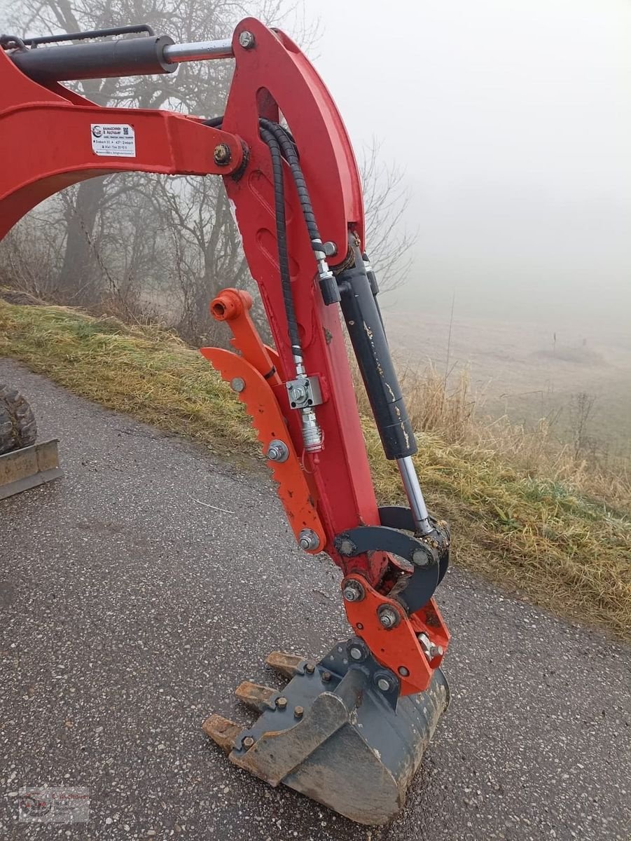 Minibagger Türe ait Sonstige 1,2 Tonnen Bagger mit Vollkabine und 3 Zylinder, Gebrauchtmaschine içinde Dimbach (resim 7)