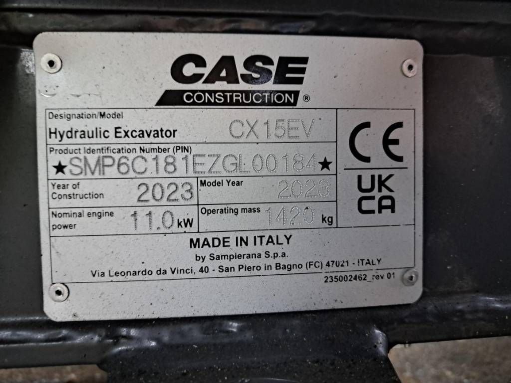 Minibagger des Typs Sonstige Case CX15EV, Neumaschine in Almelo (Bild 11)