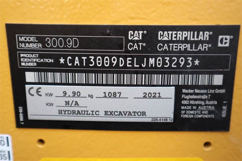 Minibagger a típus Sonstige Cat 300.9D NEW, Valid inspection, *Guarantee! Hydr Qui, Gebrauchtmaschine ekkor: Groenlo (Kép 7)