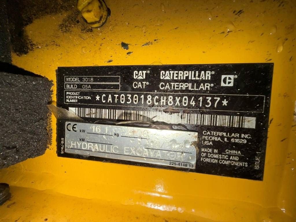 Minibagger от тип Sonstige Cat 301.8, Gebrauchtmaschine в Wijdewormer (Снимка 10)