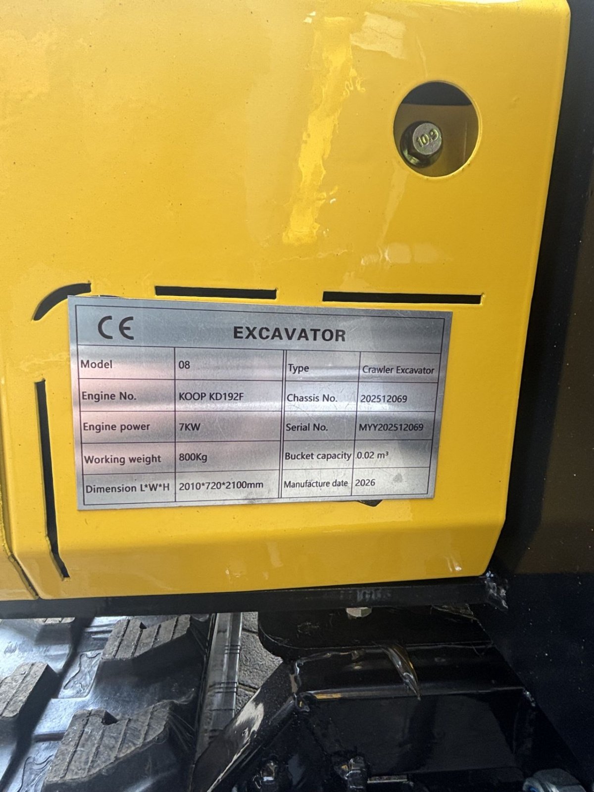 Minibagger типа Sonstige CMH 08, Neumaschine в ZEGVELD (Фотография 11)