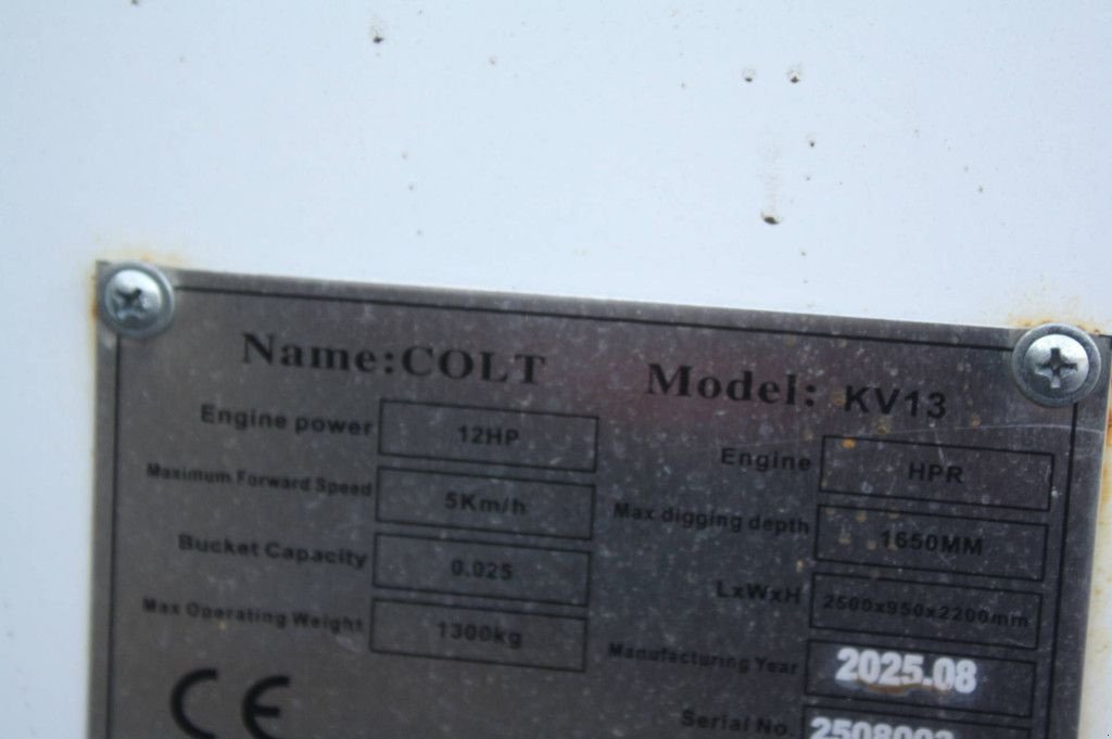 Minibagger del tipo Sonstige COLT KV13, Neumaschine en Antwerpen (Imagen 8)