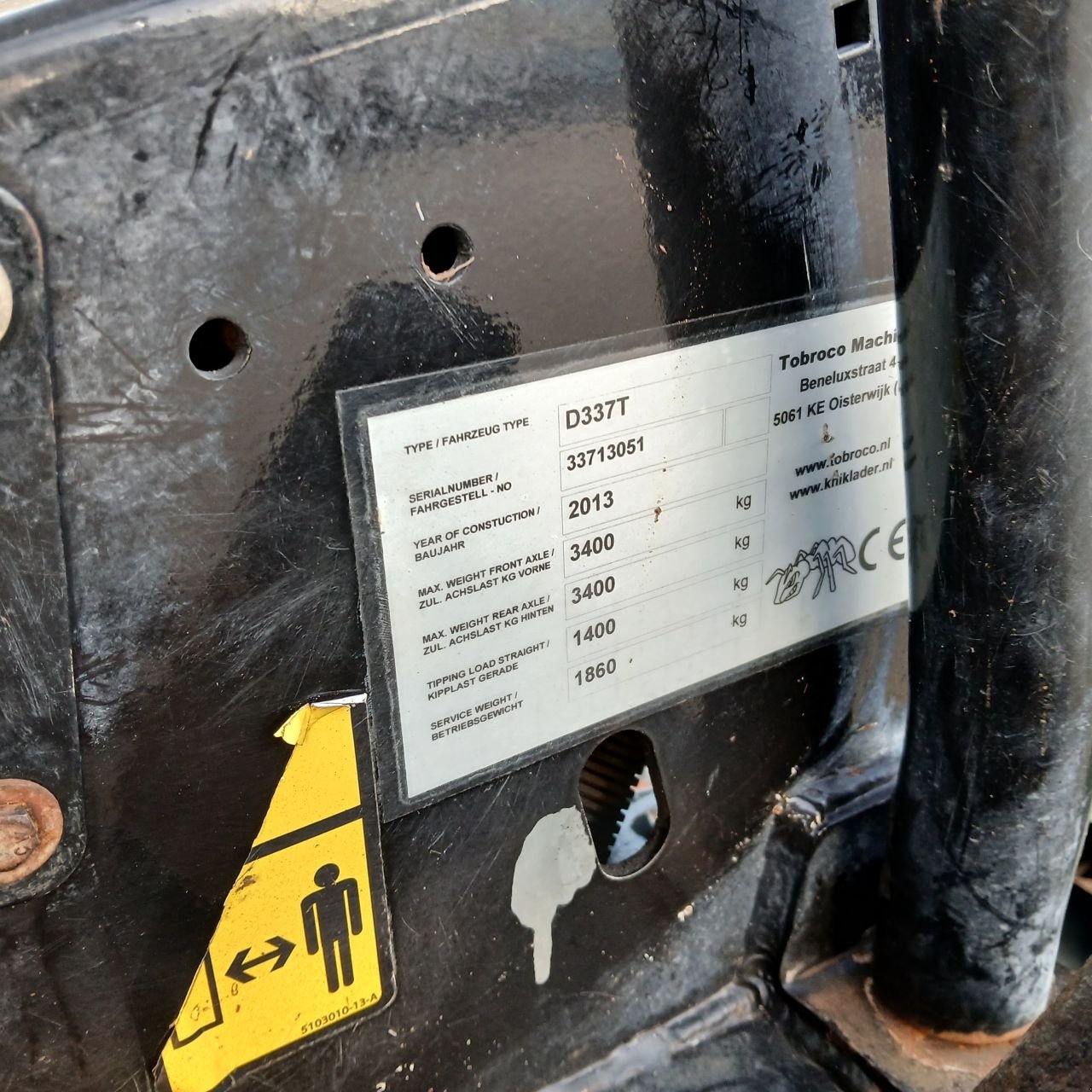 Minibagger des Typs Sonstige Giant D337T, Gebrauchtmaschine in Alblasserdam (Bild 5)